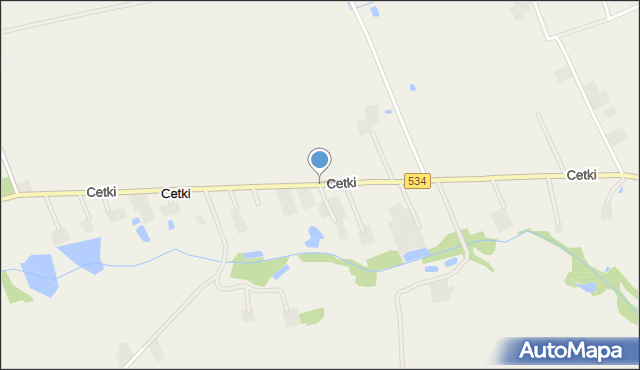 Cetki, Cetki, mapa Cetki