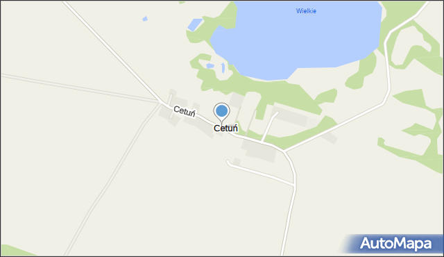 Cetuń, Cetuń, mapa Cetuń