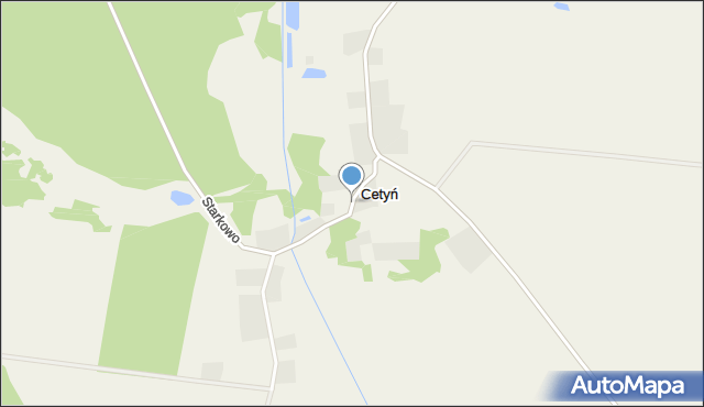 Cetyń, Cetyń, mapa Cetyń