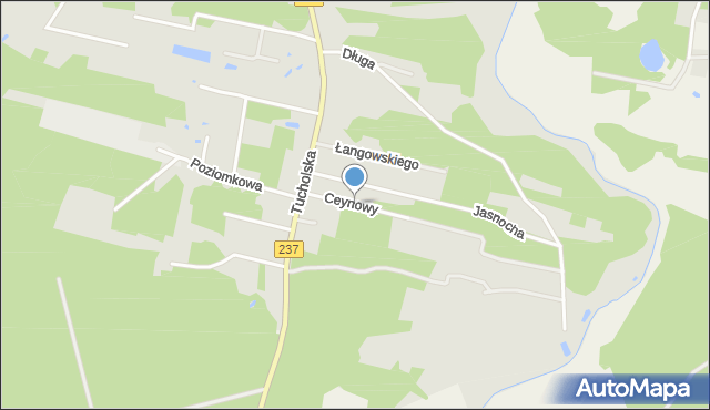 Czersk powiat chojnicki, Ceynowy Floriana, dr., mapa Czersk powiat chojnicki