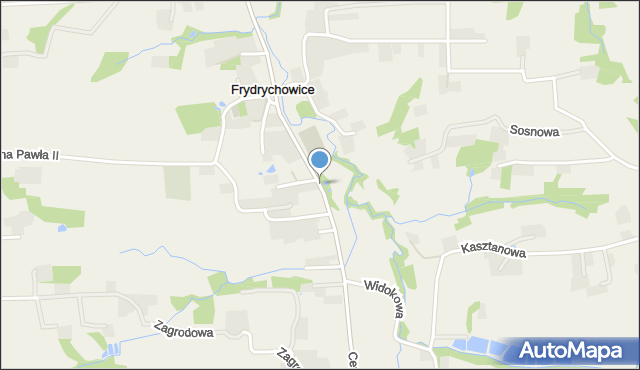 Frydrychowice, Centralna, mapa Frydrychowice