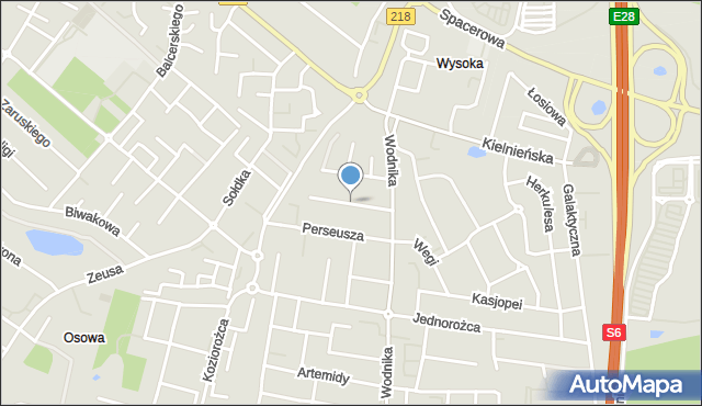 Gdańsk, Cefeusza, mapa Gdańska