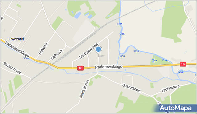 Grudziądz, Cedrowa, mapa Grudziądza