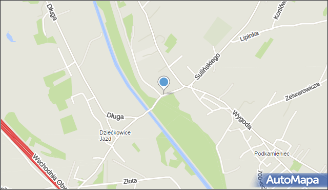 Jaworzno, Celników, mapa Jaworzno