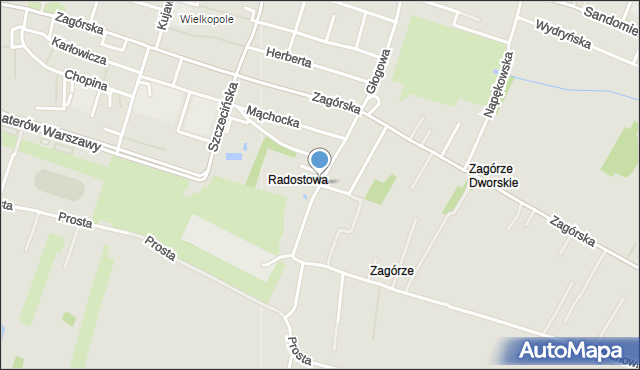 Kielce, Cedzyńska, mapa Kielc