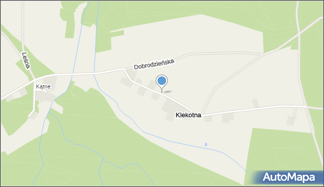 Klekotna, Cegielniana, mapa Klekotna