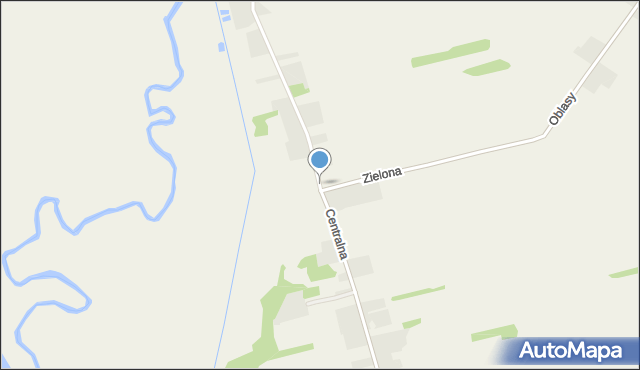 Kuźnica Grodziska, Centralna, mapa Kuźnica Grodziska