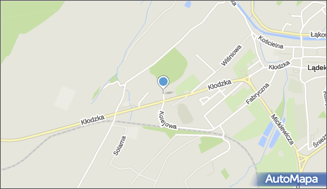 Lądek-Zdrój, Ceglana, mapa Lądek-Zdrój