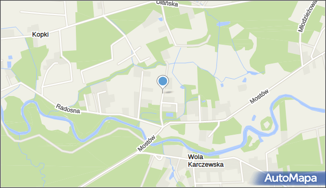 Lipowo gmina Wiązowna, Cedrowa, mapa Lipowo gmina Wiązowna