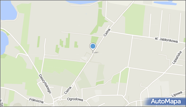 Myślibórz, Celna, mapa Myślibórz