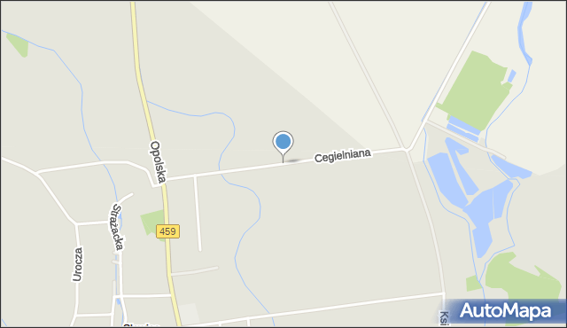 Opole, Cegielniana, mapa Opola