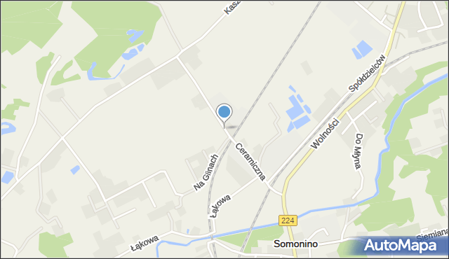 Somonino, Ceramiczna, mapa Somonino