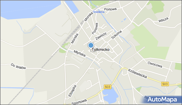 Tolkmicko, Ceramiczna, mapa Tolkmicko