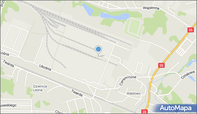 Toruń, Ceglana, mapa Torunia