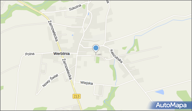 Werblinia, Ceramiczna, mapa Werblinia