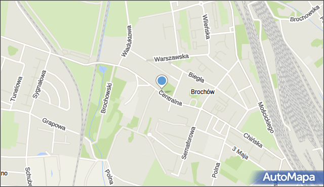 Wrocław, Centralna, mapa Wrocławia