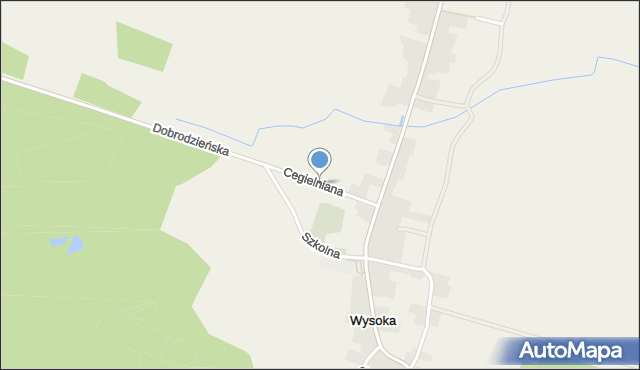 Wysoka gmina Olesno, Cegielniana, mapa Wysoka gmina Olesno