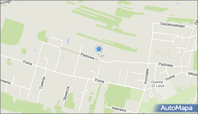 Biłgoraj, Chabrowa, mapa Biłgoraj