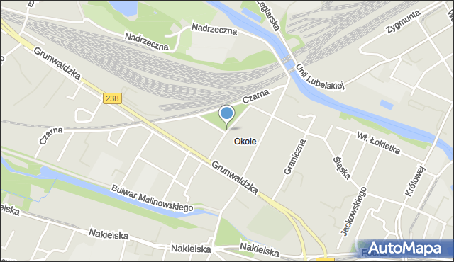 Bydgoszcz, Chełmińska, mapa Bydgoszczy