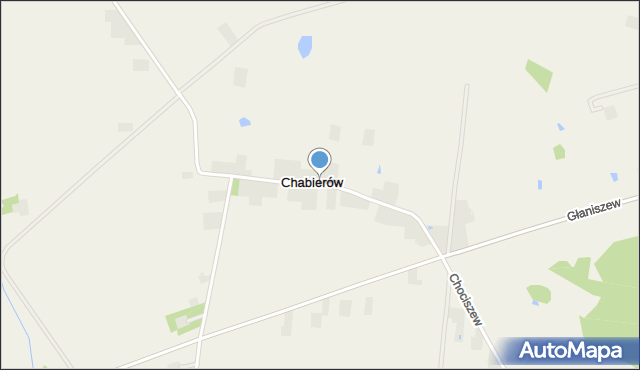 Chabierów, Chabierów, mapa Chabierów