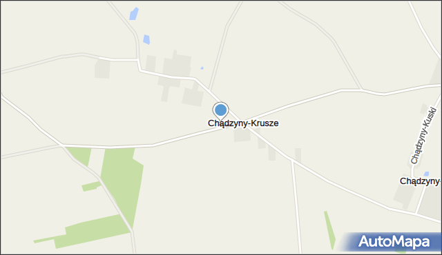 Chądzyny-Krusze, Chądzyny-Krusze, mapa Chądzyny-Krusze