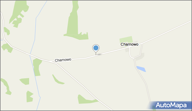 Charnowo gmina Płoty, Charnowo, mapa Charnowo gmina Płoty