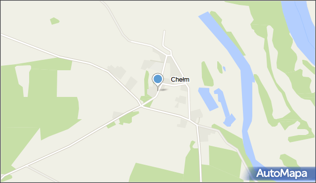 Chełm gmina Rudna, Chełm, mapa Chełm gmina Rudna