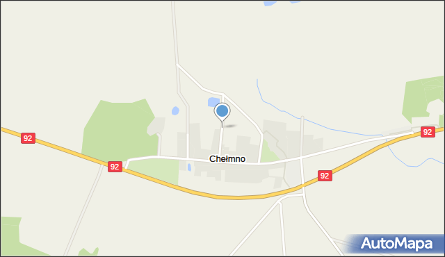 Chełmno gmina Pniewy, Chełmno, mapa Chełmno gmina Pniewy