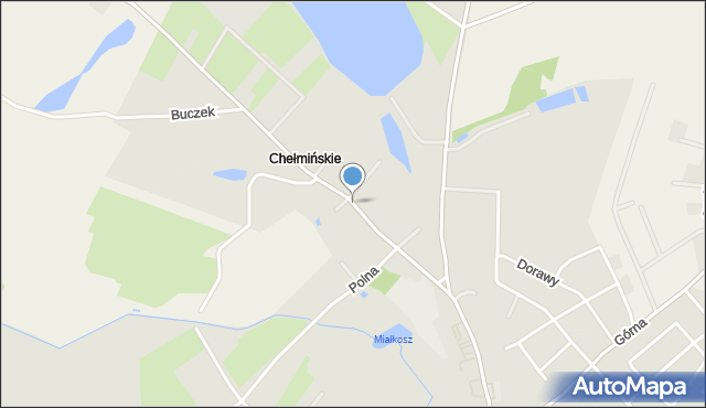 Chełmża, Chełmińskie Przedmieście, mapa Chełmża