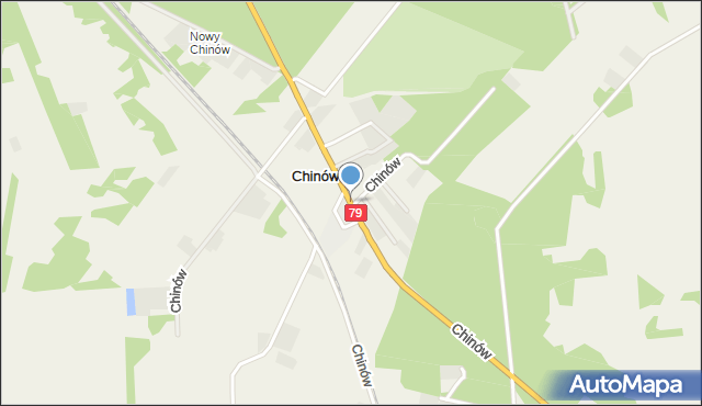 Chinów, Chinów, mapa Chinów