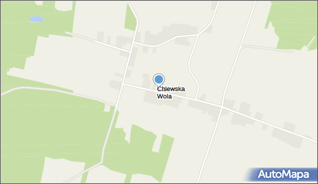 Chlewska Wola, Chlewska Wola, mapa Chlewska Wola