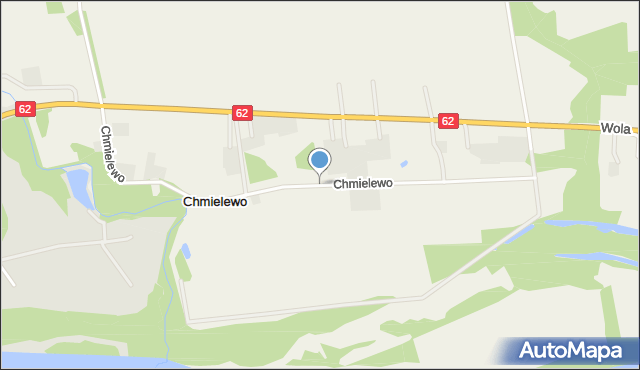 Chmielewo gmina Wyszogród, Chmielewo, mapa Chmielewo gmina Wyszogród