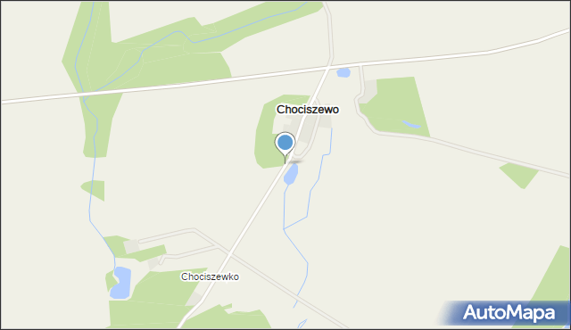 Chociszewo gmina Skoki, Chociszewo, mapa Chociszewo gmina Skoki