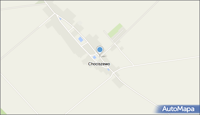 Chociszewo gmina Trzciel, Chociszewo, mapa Chociszewo gmina Trzciel