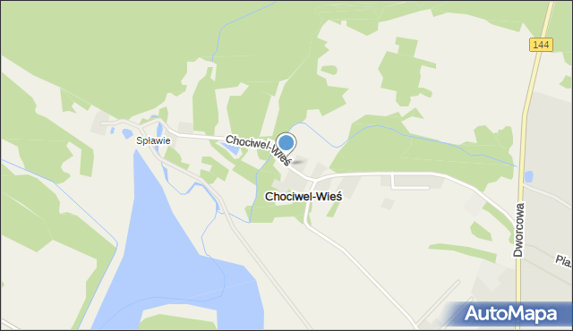 Chociwel-Wieś, Chociwel-Wieś, mapa Chociwel-Wieś