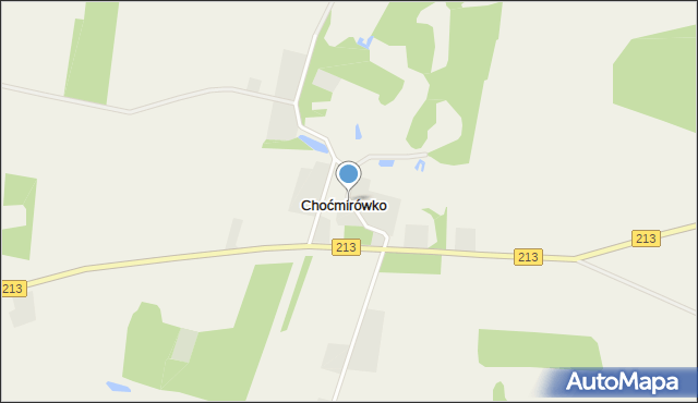 Choćmirówko, Choćmirówko, mapa Choćmirówko