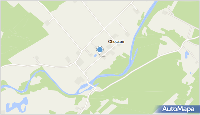 Choczeń, Choczeń, mapa Choczeń