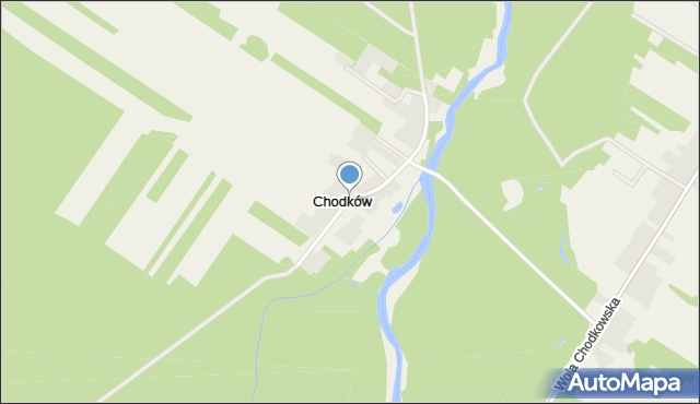 Chodków, Chodków, mapa Chodków