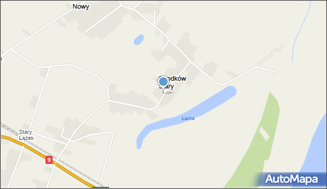 Chodków Stary, Chodków Stary, mapa Chodków Stary