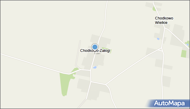 Chodkowo-Załogi, Chodkowo-Załogi, mapa Chodkowo-Załogi