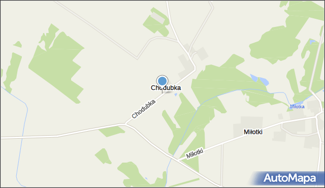 Chodubka, Chodubka, mapa Chodubka