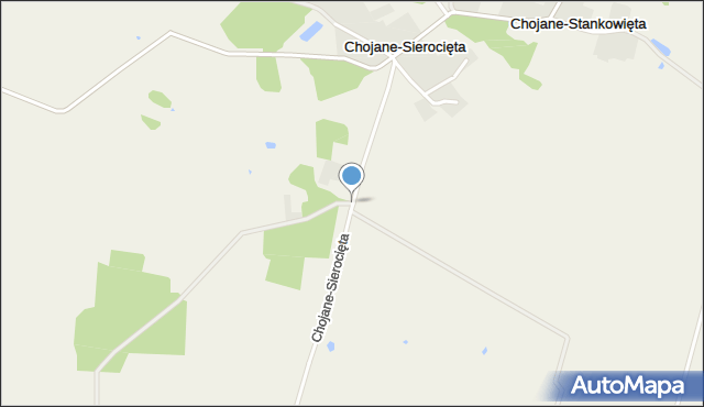 Chojane-Sierocięta, Chojane-Sierocięta, mapa Chojane-Sierocięta