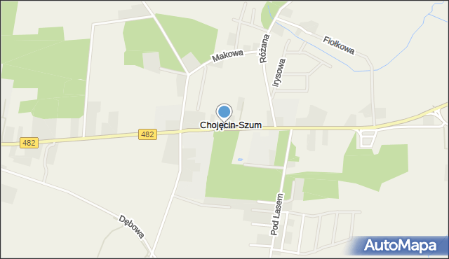 Chojęcin-Szum, Chojęcin-Szum, mapa Chojęcin-Szum