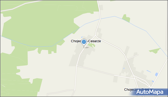 Chojeczno-Cesarze, Chojeczno-Cesarze, mapa Chojeczno-Cesarze