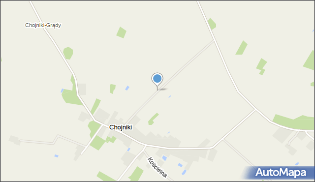 Chojniki gmina Olszewo-Borki, Chojniki, mapa Chojniki gmina Olszewo-Borki