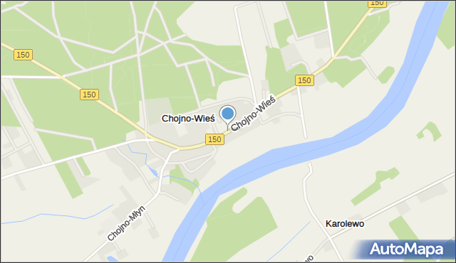 Chojno-Wieś, Chojno-Wieś, mapa Chojno-Wieś