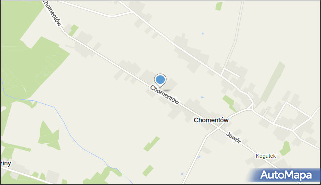 Chomentów, Chomentów, mapa Chomentów