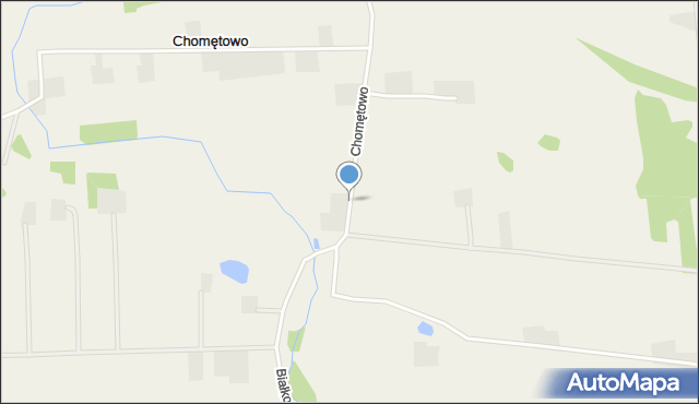 Chomętowo gmina Radzanowo, Chomętowo, mapa Chomętowo gmina Radzanowo