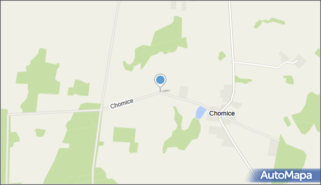 Chomice gmina Sokoły, Chomice, mapa Chomice gmina Sokoły