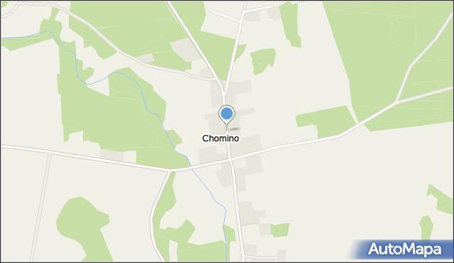 Chomino, Chomino, mapa Chomino